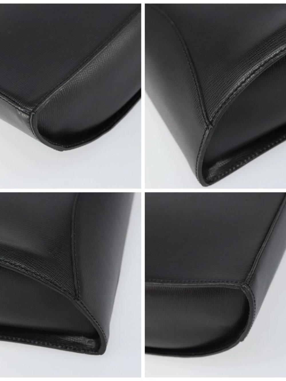 Christian Dior Shoulder Bag Leather Black Gold Auth 160970 - Picture 14 of 16